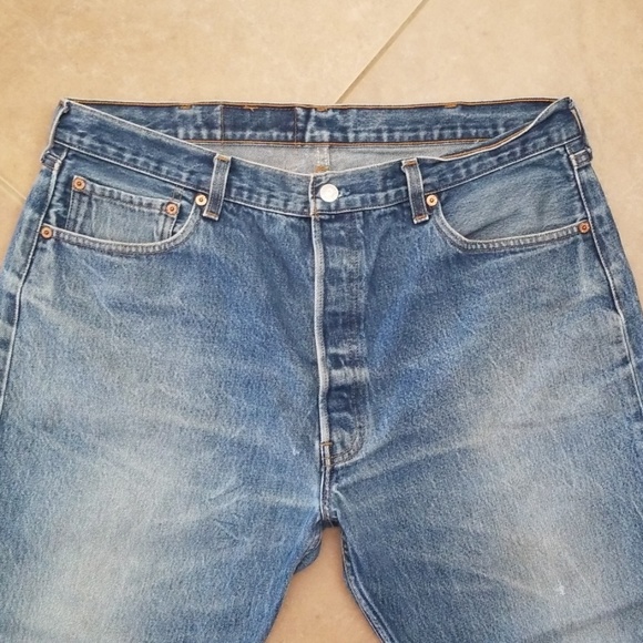 VTG/Y2K Levi's 501 Button Fly Light Jeans - Picture 6 of 8